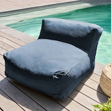 thumbnail of Pacific blauw 4-zits vaste modulaire hoekbank