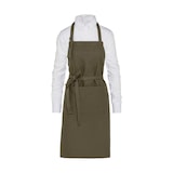 thumbnail of LISBON - Organic Heavyweight Bib Apron with Pocket: One Size / Olive