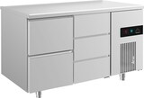 thumbnail of Gastro Edelstahl Kühltisch Umluft 2/3 Schubladen 1400x700x850mm -2/+8°C