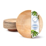 thumbnail of onlyleaf 100 Stück tiefe Einwegteller Ø 23cm Suppenteller Palmblatt-Teller, Schale für Suppe und Eintöpfe, Partys und Catering, biologisch abbaubar
