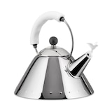 thumbnail of 9093, edelstahlkessel mit weißer pfeife, alessi