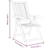thumbnail of vidaXL Tuinstoelen 2 st verstelbaar massief acaciahout