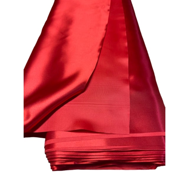 30 metres Tissu Doublure satin satinée uni ROUGE largeur 150 cm