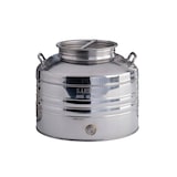 thumbnail of Sansone europa, contenitore bidone olio da 15 litri senza rubinetto in acciaio 18/10