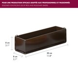 thumbnail of Gobel - Pâté long uni - antiadhérent - à charnière - fond démontable - 300 x 80 x 80 mm - 219710