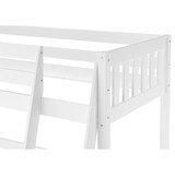 thumbnail of Kieferholzbett Hochbett Stockbett 90x200 aus Kiefer weiß Zubehör wählbar V-60.23W-09ohne Zubehör