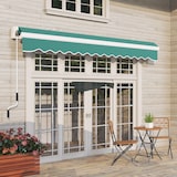 thumbnail of Toldo Manual Plegable de Aluminio con Manivela Terraza Balcón 395x245 cm Verde