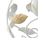 thumbnail of Lampadario Arte Povera Cesto Metallo Bianco E Oro 1 Luce E14