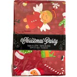 thumbnail of Wegwerp tafelkleed Polyethyleen Kerst Christmas Party Tafelkleed - Rood - 140x230 cm