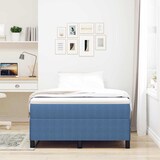 thumbnail of vidaXL Bedframe 120x200 cm ribfluweel blauw