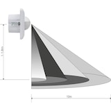 thumbnail of Sygonix SY-4755362 Wand, Unterputz PIR-Bewegungsmelder 190 ° Triac Weiß