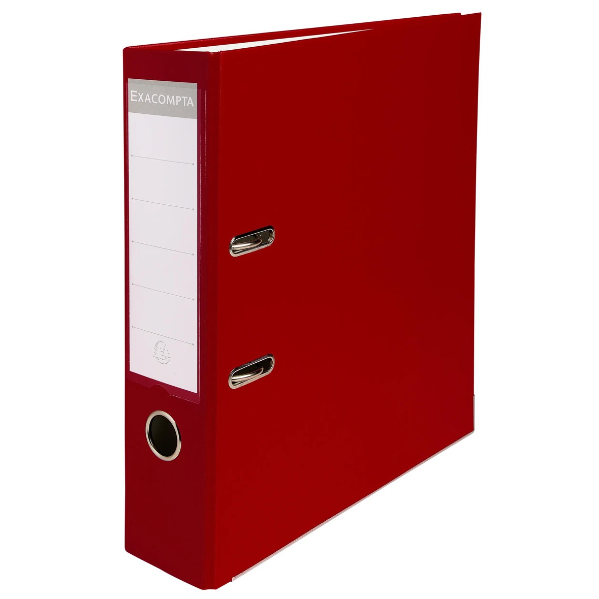Exacompta  Cod. 918418B - Registratore a leva dorso 70mm, esterno rivestito con Ppl, interno in cartoncino - 29x32cm bordeaux- Conf. da  20 pz.
