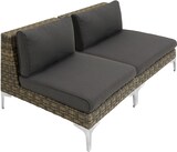 thumbnail of tectake Conjunto modular de ratán Villanova con estructura de aluminio, conjunto de 3 sofás de 2 plazas  Antracita-Jaspeado