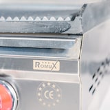 thumbnail of Romux® Piastra Panini Elettrica da 54 cm Doppia da Banco in Acciaio Inox con Doppia Superficie Rigata in Ghisa | Grill a Contatto 300° - 2600 W