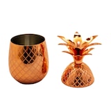 thumbnail of AcMax Ananas Becher Kupferbecher gehämmert Cocktailbecher mit Hammerschlag