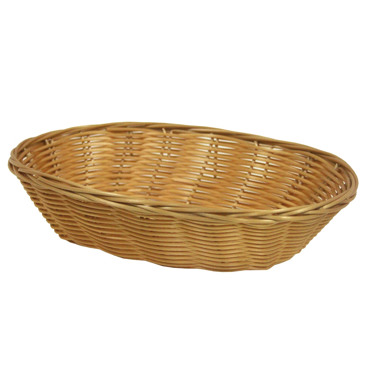 aro Cesta panera, polipropileno, 18 x 24,5 cm, 3 unidades, ovalada, natural