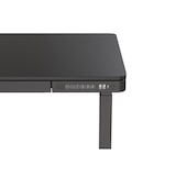 thumbnail of SIGMA Schreibtisch ET118, Glas, 120 x 60 cm, elektrisch höhenverstellbar, Ausgangsanschlüsse, schwarz