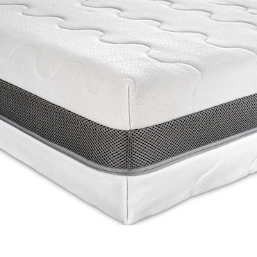 BMM Klassik XXL Koudschuimmatras met Oeko-Tex-certificering, orthopedisch matras met 7 zones, geproduceerd in Duitsland, hardheidsklasse H3 stevig, hoogte 12 cm, 90 x 190 cm
