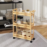 thumbnail of HOMCOM - Rollwagen - 55L x 20B x 75H cm - natur