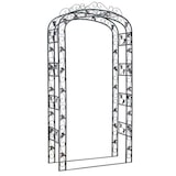thumbnail of Arche de jardin en métal avec ornements Noir
