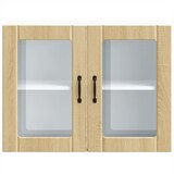 thumbnail of vidaXL Küchen-Hängeschrank mit Glastür Lucca Sonoma-Eiche Holzwerkstoff