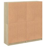 thumbnail of vidaXL Bücherschrank mit Türen Sonoma-Eiche 136x37x142cm Holzwerkstoff