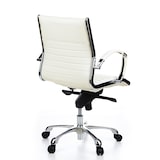 thumbnail of Sedia da ufficio / poltrona presidenziale PARMA 10 pelle bianco crema cromo hjh OFFICE