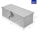 thumbnail of ECD Germany Alu-Werkzeugkasten 57×22×19 cm – abschließbar, Transportkiste/Alubox/Truckbox/Deichselbox, Werkzeugkoffer