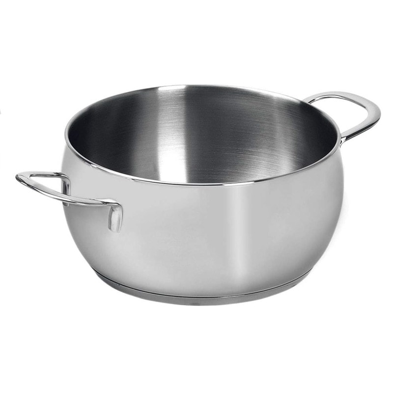 Lagostina Euforia, casseruola cm 22, acciaio 18/10, adatto ad induzione