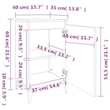 thumbnail of vidaXL Nachttisch Grau Sonoma 40x35x70 cm Holzwerkstoff
