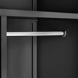 thumbnail of tectake Armário de arquivo com fecho de segurança e 6 compartimentos + varão  preto - 404384