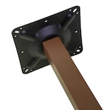 thumbnail of Vacchetti Base tavolo in acciaio "Leo" marrone corten quadro cm40x40h72 tubo cm6x6