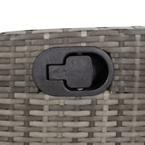 thumbnail of vidaXL Gartenbank Verstellbar mit Kissen Grau Poly Rattan