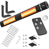 thumbnail of tectake Radiateur infrarouge Solaris Horizon 3000W, boîtier en aluminium - noir - 405074