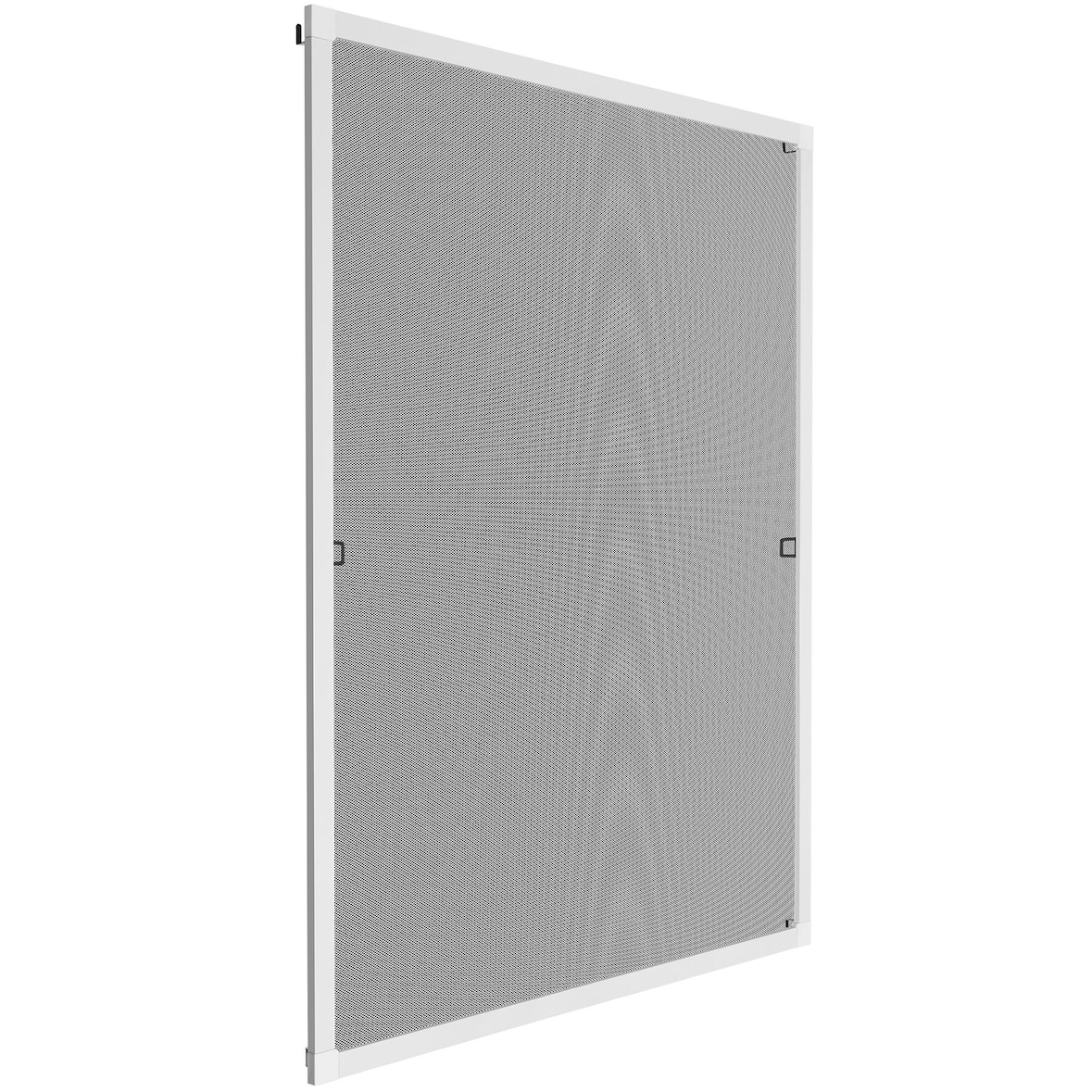 tectake Moustiquaire avec cadre en aluminium pour fenêtres - 130 x 150 cm blanc