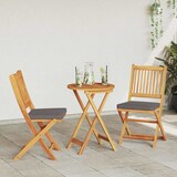 thumbnail of vidaXL Garten Bistro Set 3 pcs Braun Massivholz Akazie