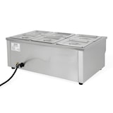 thumbnail of VERTES Scaldavivande a Bagnomaria Elettrico Professionale(1500 W, 6 x Contenitori 1/6GN, 6 x 1,6 L con Coperchio, Rubinetto di Scarico, Acciaio Inox)