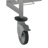 thumbnail of Tournus-dienbladenafruimwagen/cafetaria-afruimwagen met 12 inschuifposities (in de lengte geplaatst) voor dienbladen van400-480mm breed. Met zijwanden