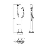 thumbnail of Fonte de polietileno ACQUA PRO com mangueira e pistola, vermelho