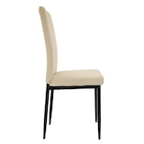 thumbnail of ML-Design – Esszimmerstühle 4er Set Taupe | Samtbezug, Rückenlehne, Metallbeine, ergonomische Küchen- & Esszimmerstühle