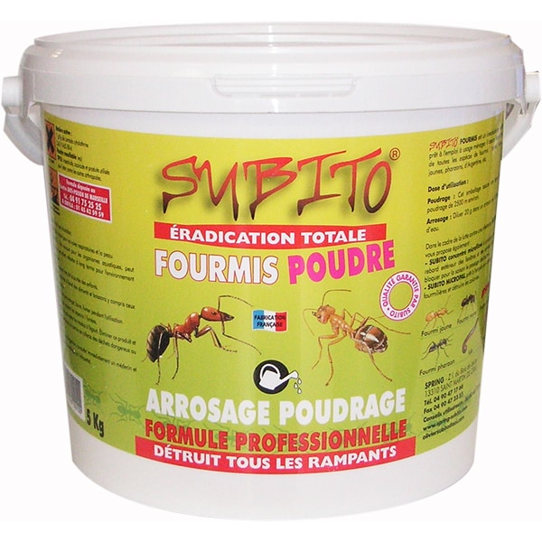 SUBITO anti-fourmis en poudre 5kg fourmis poudre 5kg