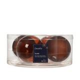 thumbnail of 4 Weihnachtskugeln Glas 8cm matt & glänzend Christbaumkugeln Weihnachtsbaumkugeln Groß Christbaumschmuck Weihnachtsbaumschmuck Espressobraun