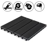 thumbnail of Casaria WPC Fliesen 22x Klassik Anthrazit