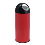 thumbnail of Afvalbak met pushdeksel 55 ltr - rood, zwart