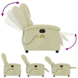 thumbnail of vidaXL Massagesessel Elektrisch Creme Echtleder