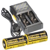 thumbnail of Set Nitecore D2 Ladegerät + 2x Nitecore 18350 Li-Ion Akku