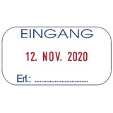 thumbnail of COLOP Printer S 260/L GREEN LINE EINGANG/127787, Kissen blau/rot, 24x45mm