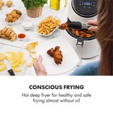 thumbnail of AirVital Heißluftfritteuse 1300W 2,5l CeraPlus-Antihaft Touch weiß Weiß