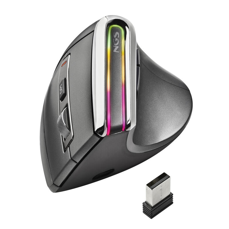 Raton Ergonomico Inalambrico Por Bluetooth Ngs Evo Karma Bateria Recargable Hasta 3200 Dpi