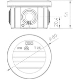 thumbnail of 5 Stk. OBO Bettermann Kabelabzweigkasten T 25 KL 2007430